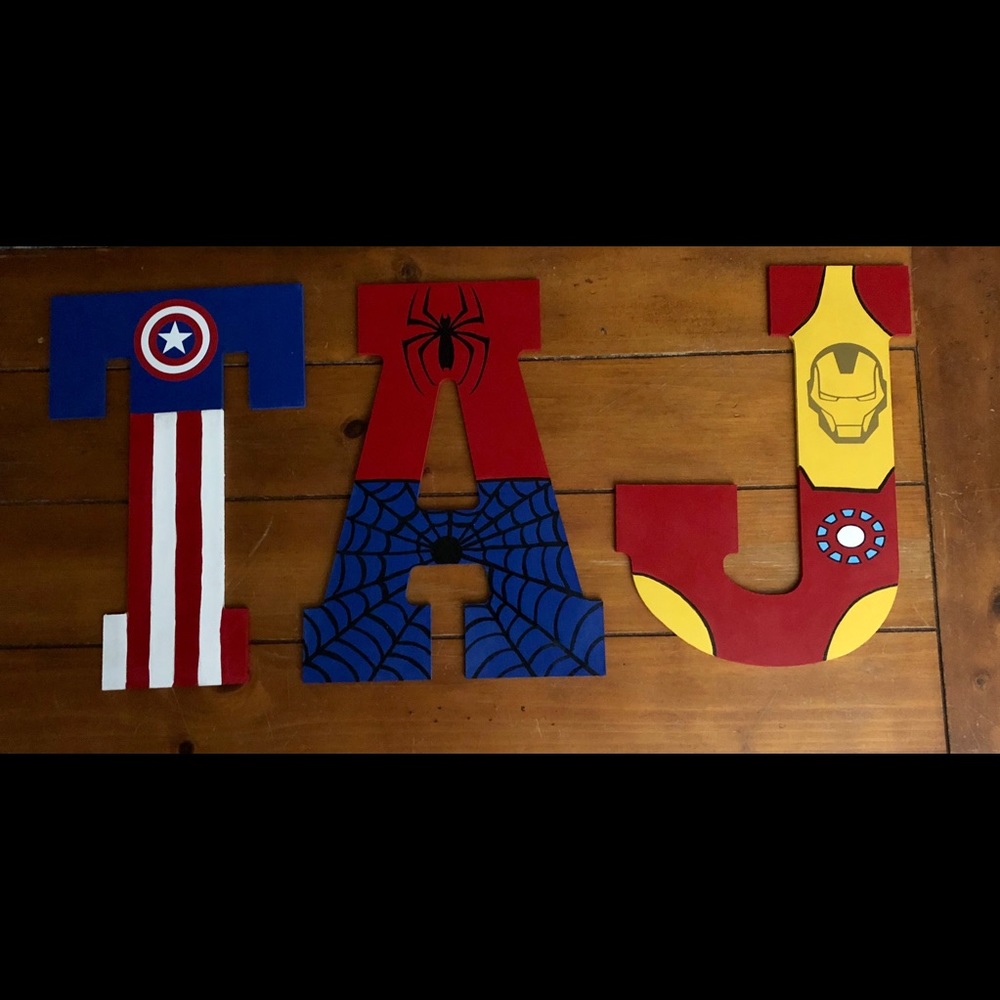 Custom Hand Painted Wood Letters - Picture 4 of 4